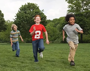 children run